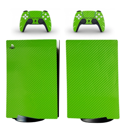 Carbon Fiber decal skin for PS5 Digital Console and two Co.. Carbon Fiber decal skin for PS5 Digital Console and two Co..