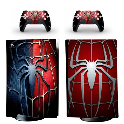 Spiderman decal skin for PS5 Digital Console and two Contr.. Spiderman decal skin for PS5 Digital Console and two Contr..