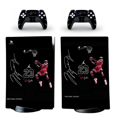 NBA Air Jordan decal skin for PS5 Digital Console and two Controllers