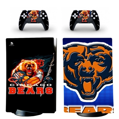 NFL Chicago Bears decal skin for PS5 Digital Console and two Controllers