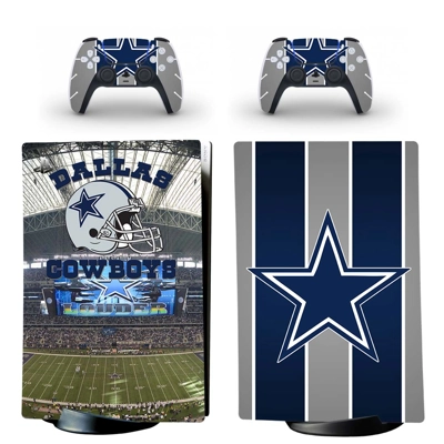 Dallas Cowboys decal skin for PS5 Digital Console and two Controllers