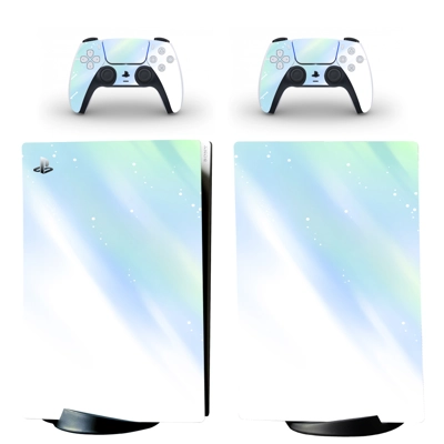 Gradient Color decal skin for PS5 Digital Console and two Controllers