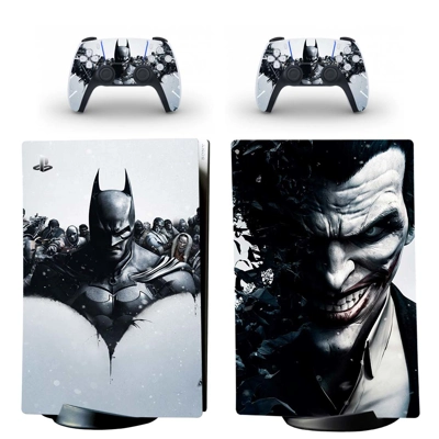 The Joker decal skin for PS5 Digital Console and two Controllers