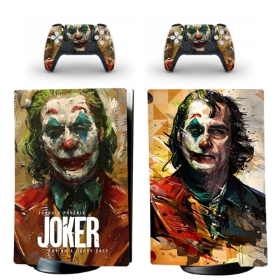 The Joker decal skin for PS5 Digital Console and two Controllers
