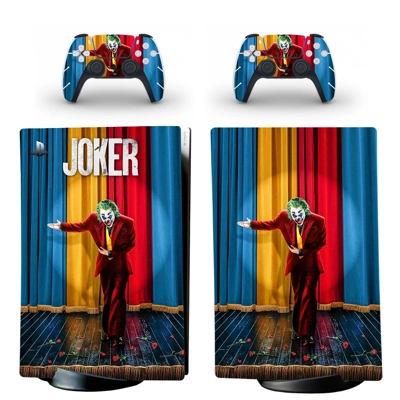 The Joker decal skin for PS5 Digital Console and two Contr..
