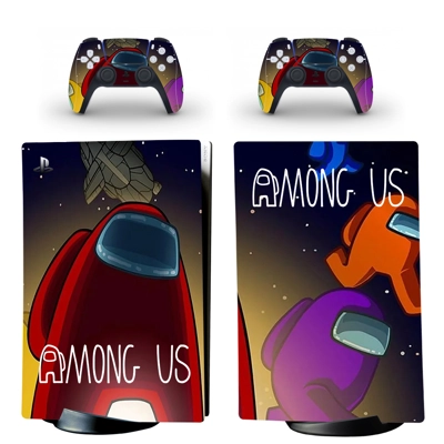 Among Us decal skin for PS5 Digital Console and two Contro.. Among Us decal skin for PS5 Digital Console and two Contro..