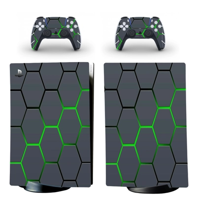 Digital Texture decal skin for PS5 Digital Console and two..