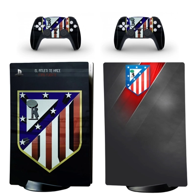 Atletico Madrid decal skin for PS5 Digital Console and two.. Atletico Madrid decal skin for PS5 Digital Console and two..