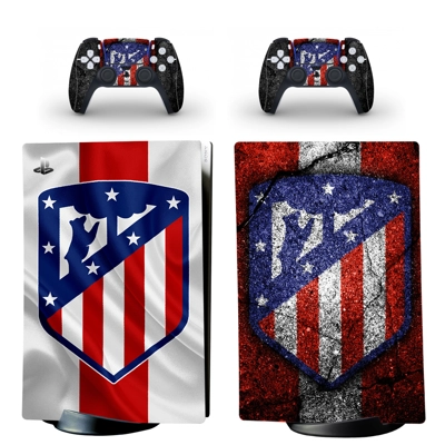 Atletico Madrid decal skin for PS5 Digital Console and two..