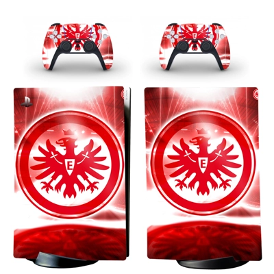 Frankfurt FC decal skin for PS5 Digital Console and two Co.. Frankfurt FC decal skin for PS5 Digital Console and two Co..