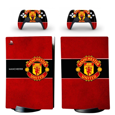 Manchester United FC decal skin for PS5 Digital Console and two Controllers
