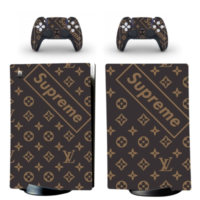 Supreme decal skin for PS5 Digital Console and two Control.. Supreme decal skin for PS5 Digital Console and two Control..
