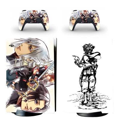 Kingdom hearts decal skin for PS5 Digital Console and two .. Kingdom hearts decal skin for PS5 Digital Console and two ..