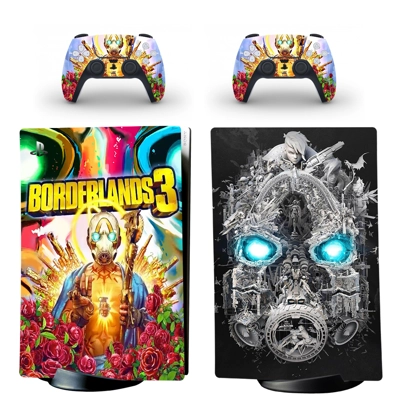 Borderlands 3 decal skin for PS5 Digital Console and two C.. Borderlands 3 decal skin for PS5 Digital Console and two C..