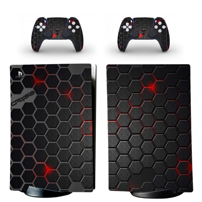 Floor Texture decal skin for PS5 Digital Console and two C.. Floor Texture decal skin for PS5 Digital Console and two C..