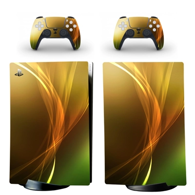 Digital Texture decal skin for PS5 Digital Console and two Controllers