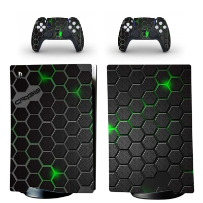 Floor Texture decal skin for PS5 Digital Console and two Controllers