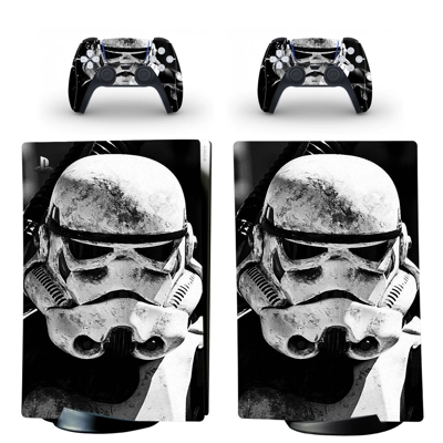 Star Wars Stormtrooper decal skin for PS5 Digital Console and two Controllers