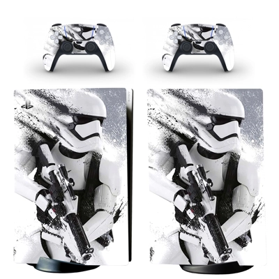 Star Wars Stormtrooper decal skin for PS5 Digital Console and two Controllers