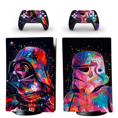 Star Wars decal skin for PS5 Digital Console and two Contr.. Star Wars decal skin for PS5 Digital Console and two Contr..