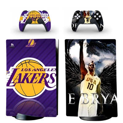 Kobe Bryant decal skin for PS5 Digital Console and two Controllers