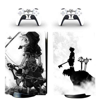 Kingdom hearts decal skin for PS5 Digital Console and two .. Kingdom hearts decal skin for PS5 Digital Console and two ..