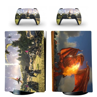 Ark Survival Evolved decal skin for PS5 Digital Console and two Controllers