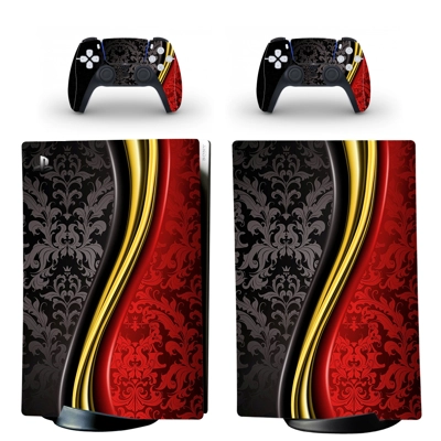 Digital Texture decal skin for PS5 Digital Console and two Controllers