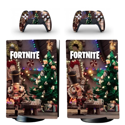 Fortnite decal skin for PS5 Digital Console and two Controllers