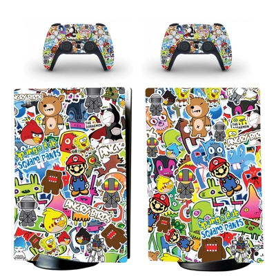 Graffiti decal skin for PS5 Digital Console and two Contro.. Graffiti decal skin for PS5 Digital Console and two Contro..