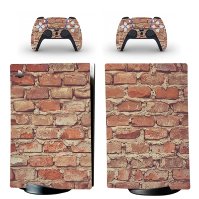 Brick Wall decal skin for PS5 Digital Console and two Cont.. Brick Wall decal skin for PS5 Digital Console and two Cont..