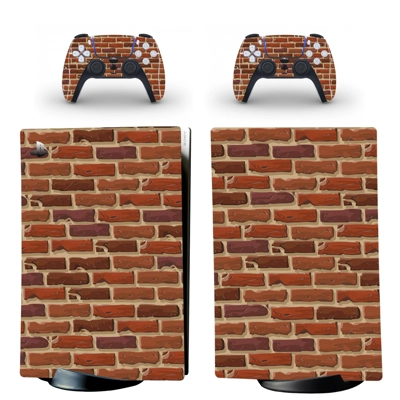 Brick Wall decal skin for PS5 Digital Console and two Cont.. Brick Wall decal skin for PS5 Digital Console and two Cont..