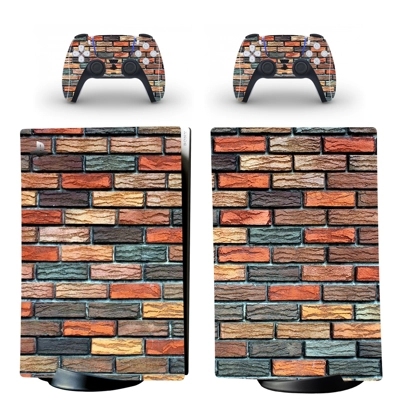 Brick Wall decal skin for PS5 Digital Console and two Cont.. Brick Wall decal skin for PS5 Digital Console and two Cont..