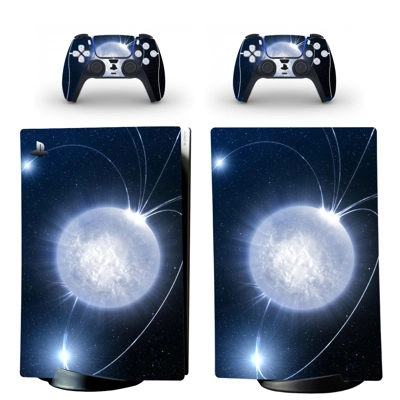 Lightning decal skin for PS5 Digital Console and two Contr.. Lightning decal skin for PS5 Digital Console and two Contr..