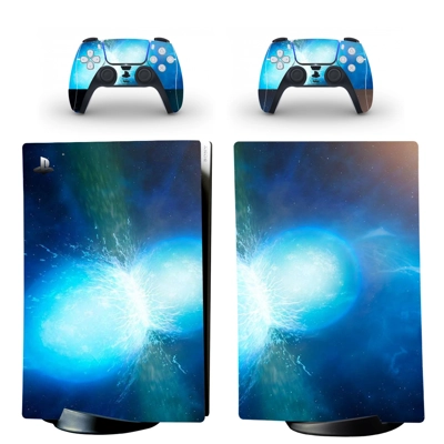 Lightning decal skin for PS5 Digital Console and two Contr.. Lightning decal skin for PS5 Digital Console and two Contr..