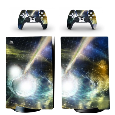 Lightning decal skin for PS5 Digital Console and two Contr.. Lightning decal skin for PS5 Digital Console and two Contr..
