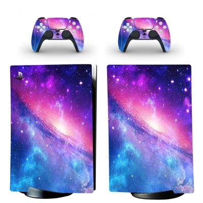 Galaxy Scene decal skin for PS5 Digital Console and two Co.. Galaxy Scene decal skin for PS5 Digital Console and two Co..