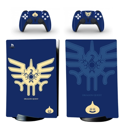 Dragon Quest decal skin for PS5 Digital Console and two Co.. Dragon Quest decal skin for PS5 Digital Console and two Co..