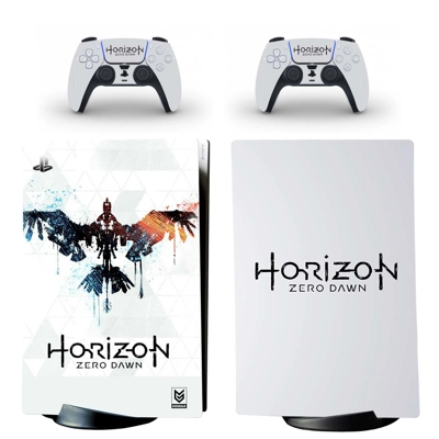 Horizon Zero Dawn decal skin for PS5 Digital Console and two Controllers
