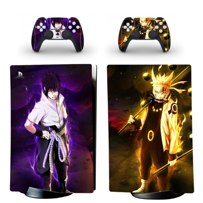 Naruto decal skin for PS5 Digital Console and two Controll.. Naruto decal skin for PS5 Digital Console and two Controll..