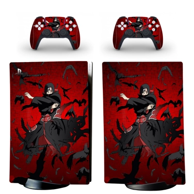 Naruto decal skin for PS5 Digital Console and two Controllers