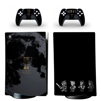 Final Fantasy decal skin for PS5 Digital Console and two C..