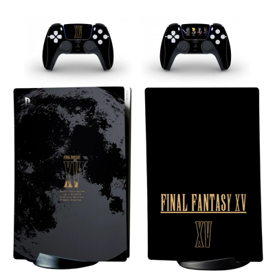 Final Fantasy decal skin for PS5 Digital Console and two Controllers