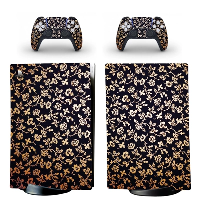 Floral Texture decal skin for PS5 Digital Console and two ..