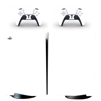 White Classic decal skin for PS5 Digital Console and two C.. White Classic decal skin for PS5 Digital Console and two C..