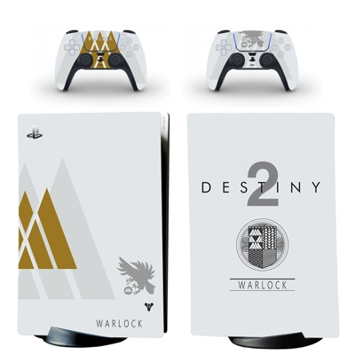 Destiny 2 decal skin for PS5 Digital Console and two Controllers