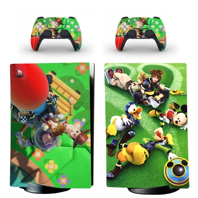 Kingdom Hearts decal skin for PS5 Digital Console and two Controllers