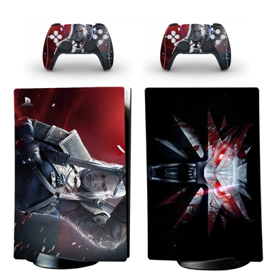 The Witcher wild hunt decal skin for PS5 Digital Console a.. The Witcher wild hunt decal skin for PS5 Digital Console a..