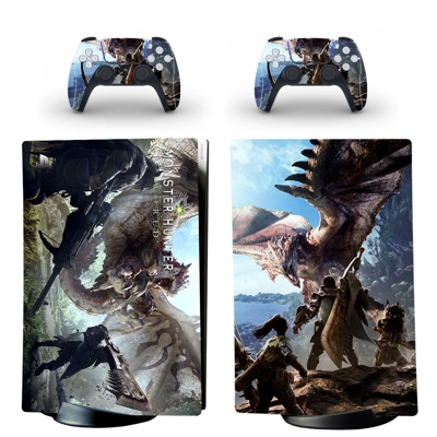 Monster Hunter decal skin for PS5 Digital Console and two .. Monster Hunter decal skin for PS5 Digital Console and two ..