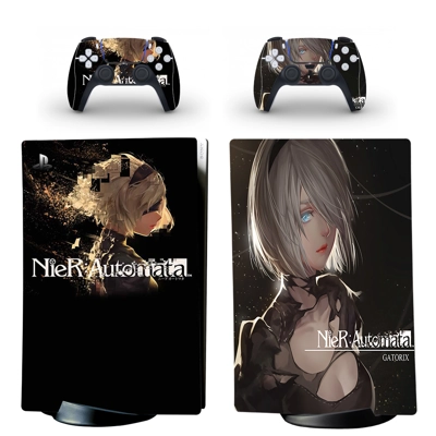 Nier Automata decal skin for PS5 Digital Console and two Controllers
